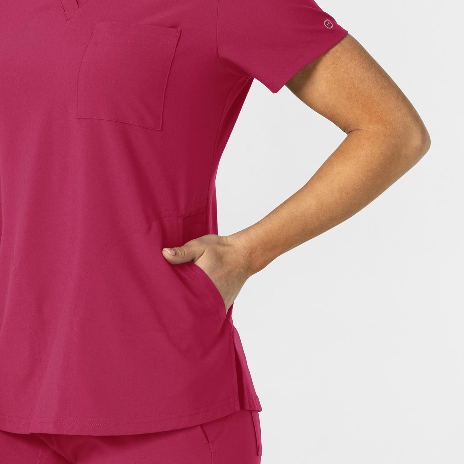 image:imageWink Womens Womens FlexnReach VNeck Scrub TopViva Magenta