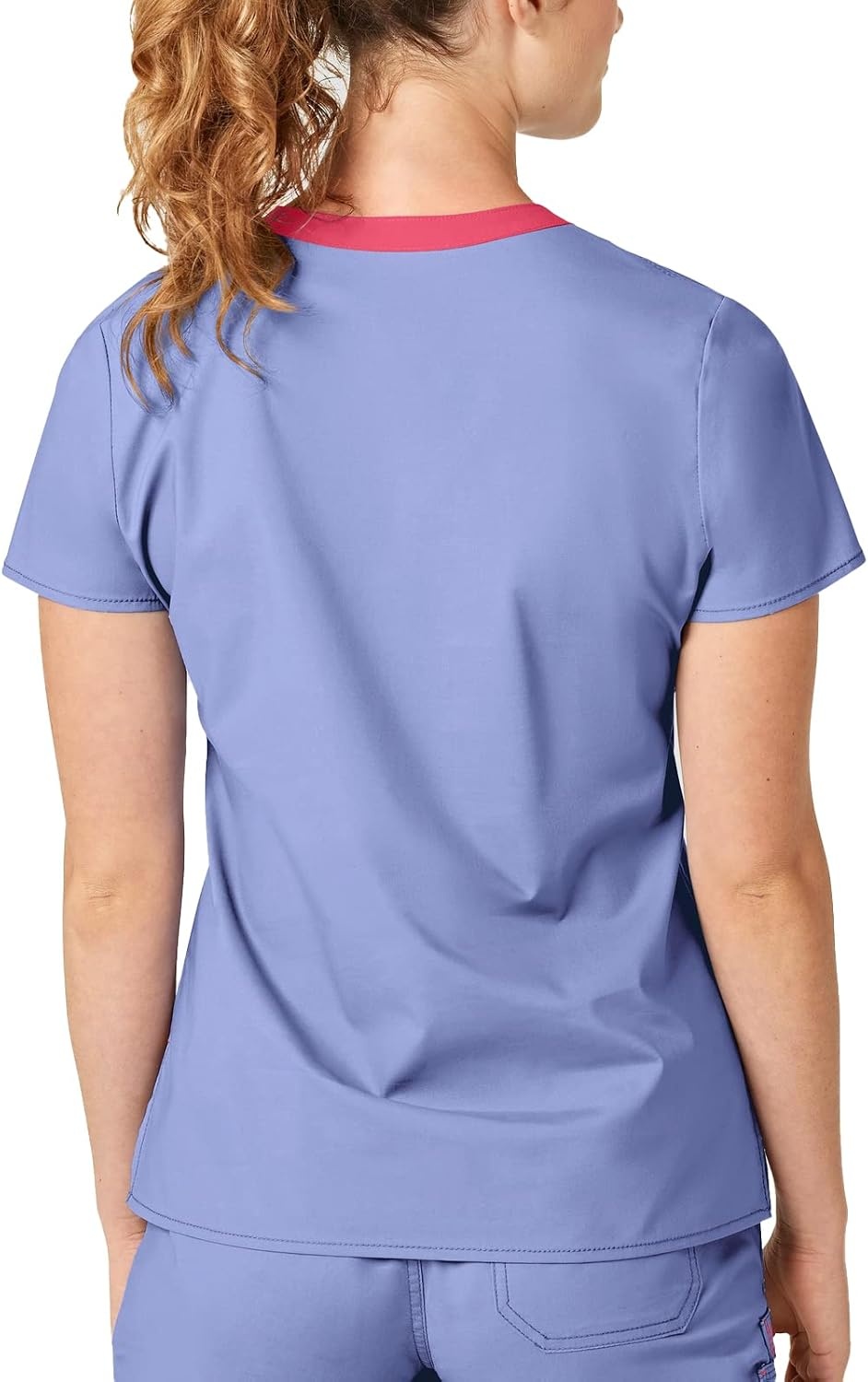 image:imageWink WonderFLEX Womens Verity VNeck Scrub TopCeil Blue