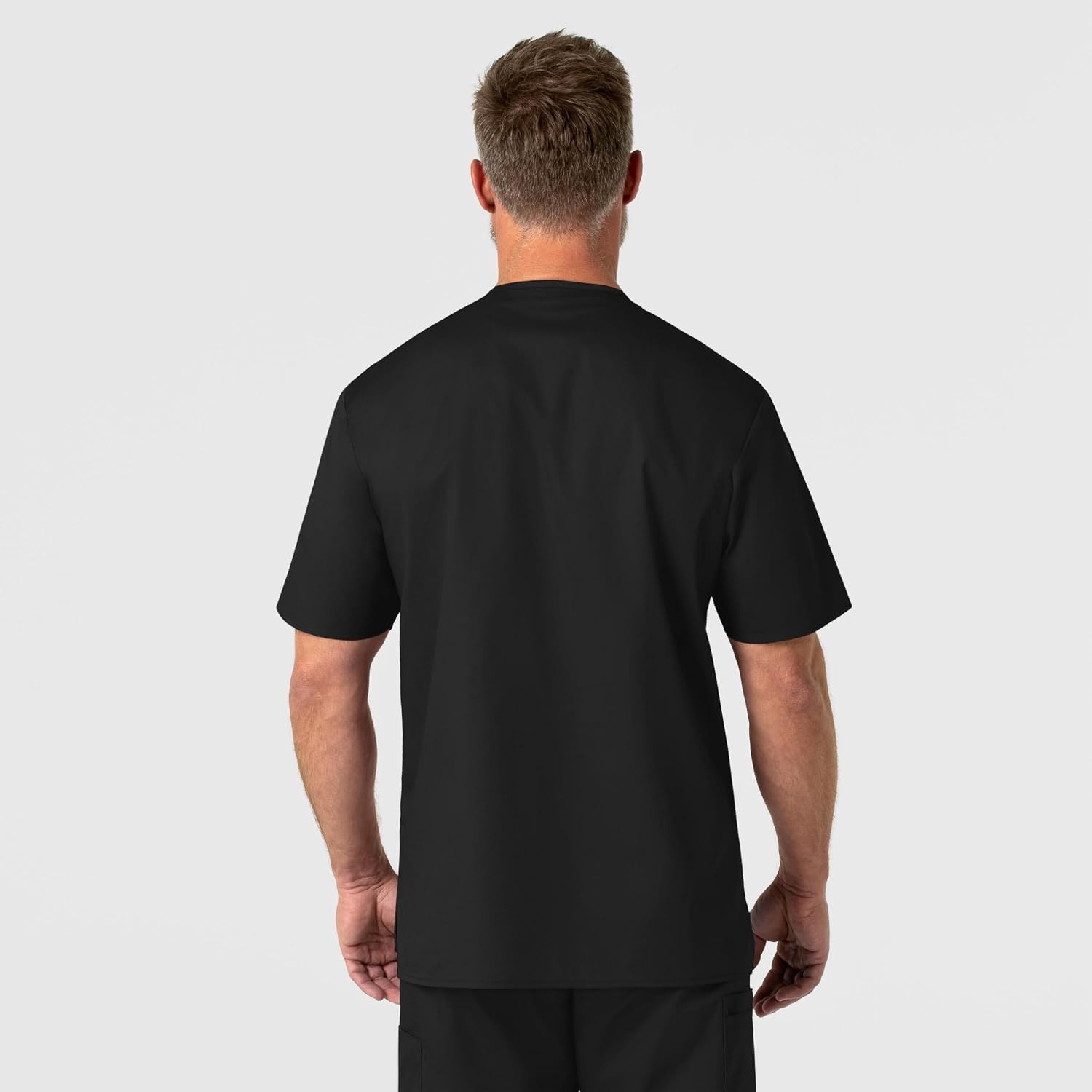 image:imageWonderWink Mens Big Wonderwork Big Mens V Neck Scrub TopBlack