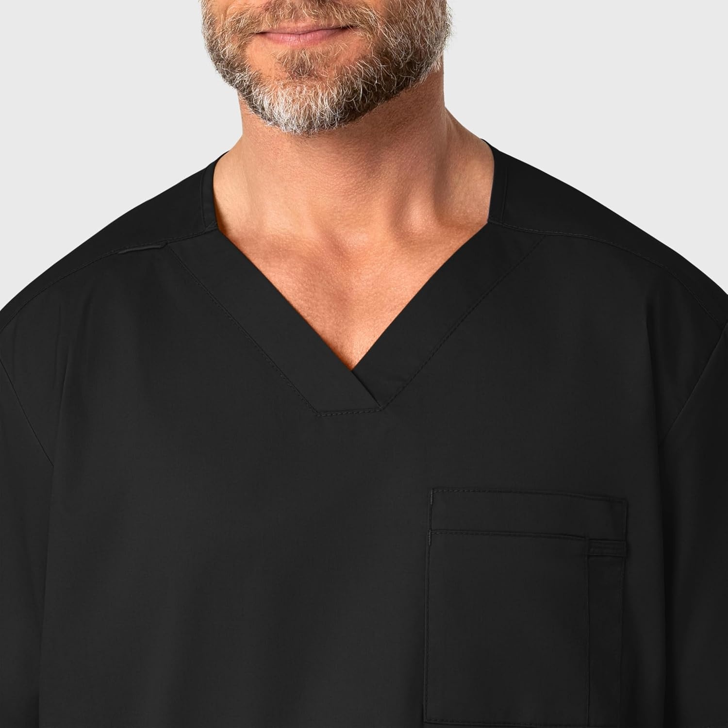 image:imageWonderWink Mens Big Wonderwork Big Mens V Neck Scrub TopBlack