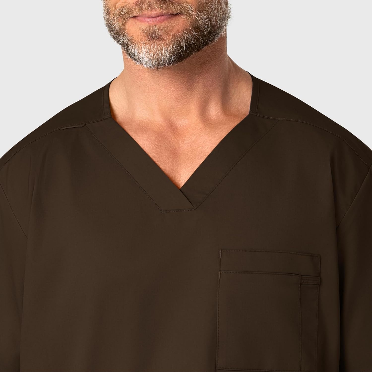 image:imageWonderWink Mens Big Wonderwork Big Mens V Neck Scrub TopChocolate