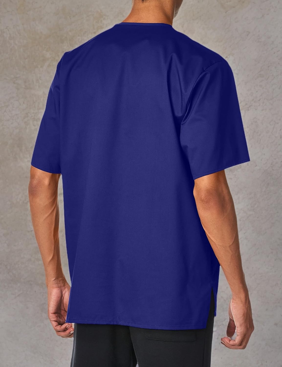 image:imageWonderWink Mens Big Wonderwork Big Mens V Neck Scrub TopGalaxy Blue