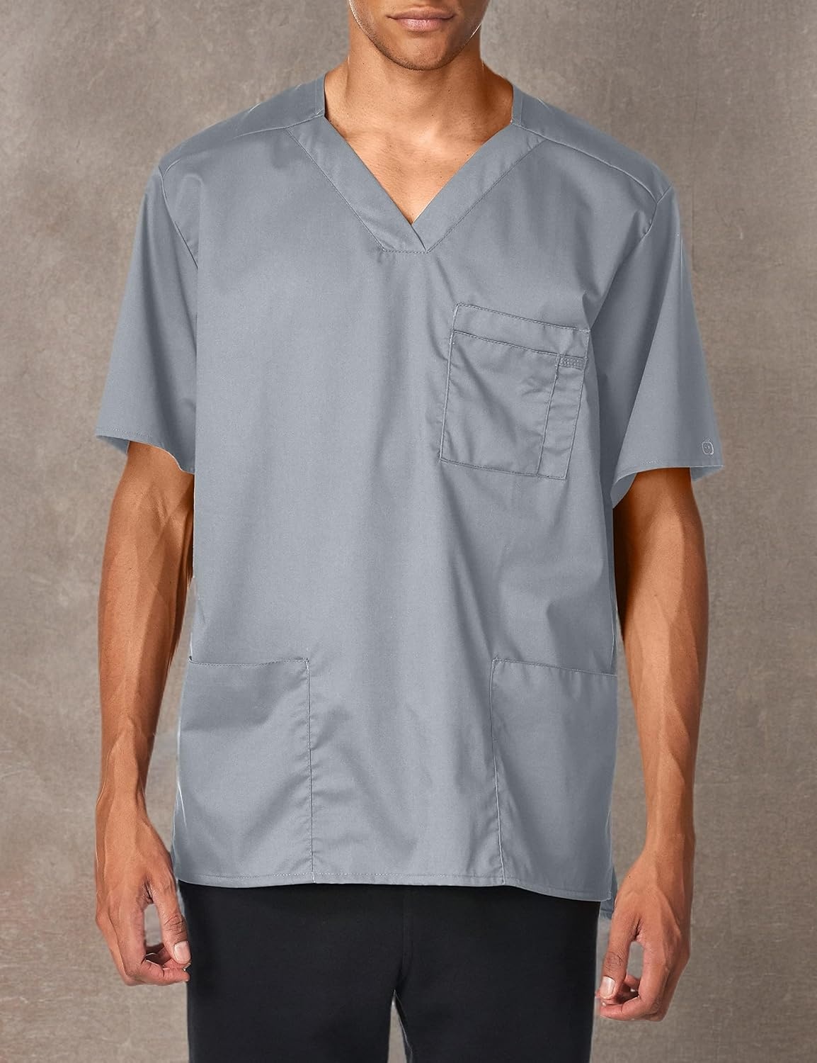 image:imageWonderWink Mens Big Wonderwork Big Mens V Neck Scrub TopGrey