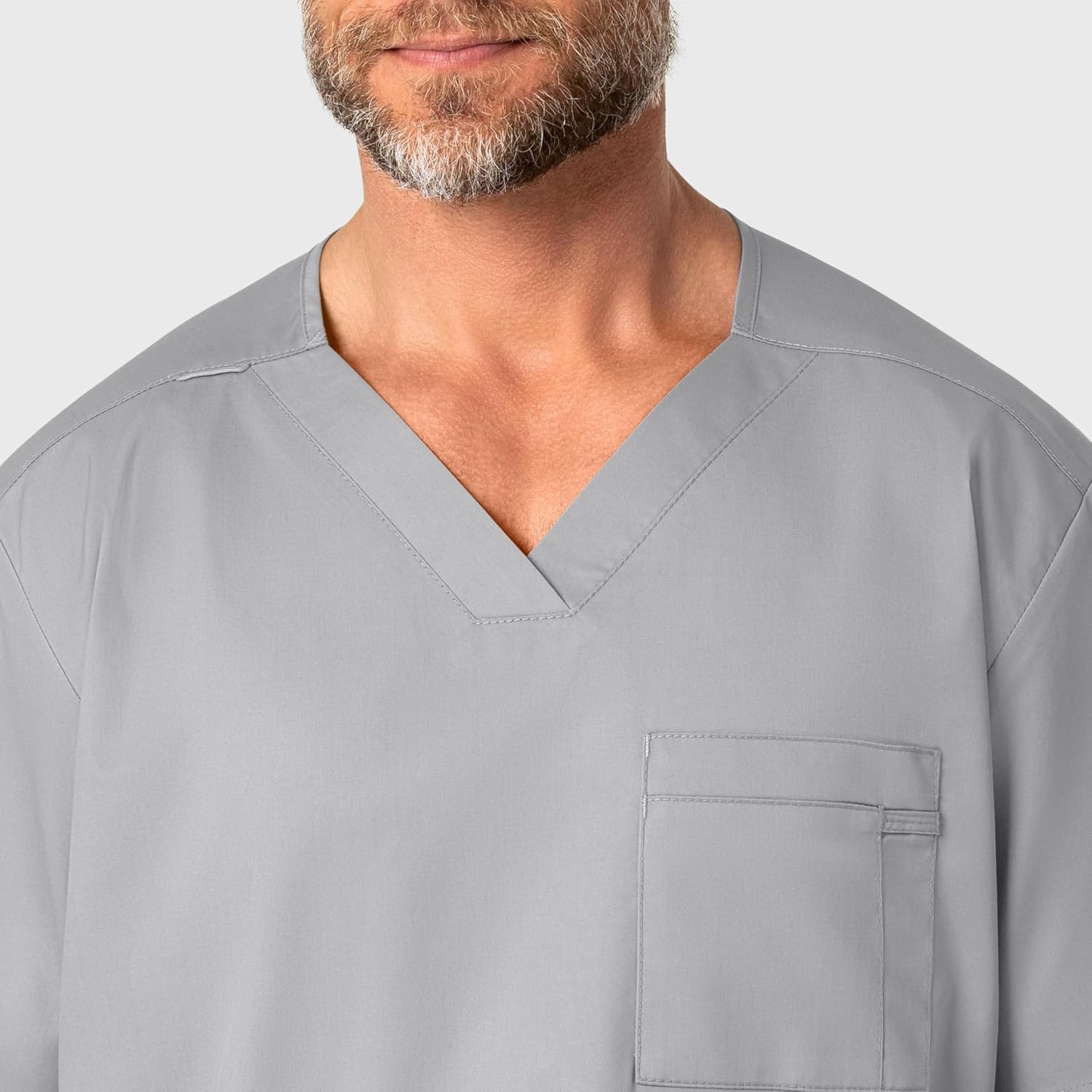 image:imageWonderWink Mens Big Wonderwork Big Mens V Neck Scrub TopGrey