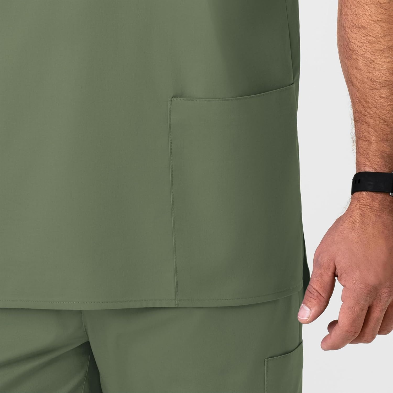 image:imageWonderWink Mens Big Wonderwork Big Mens V Neck Scrub TopOlive