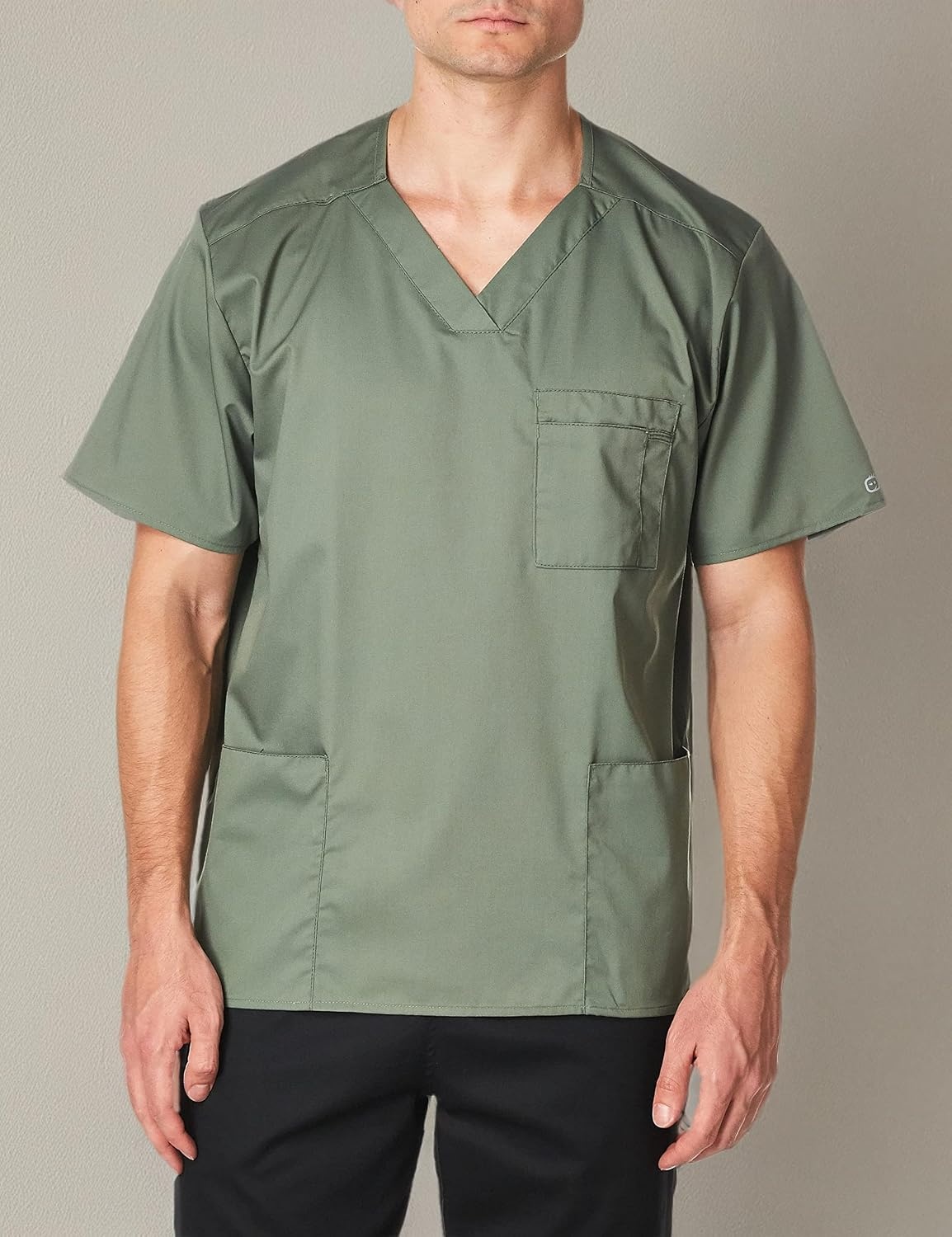 image:imageWonderWink Mens Big Wonderwork Big Mens V Neck Scrub TopOlive