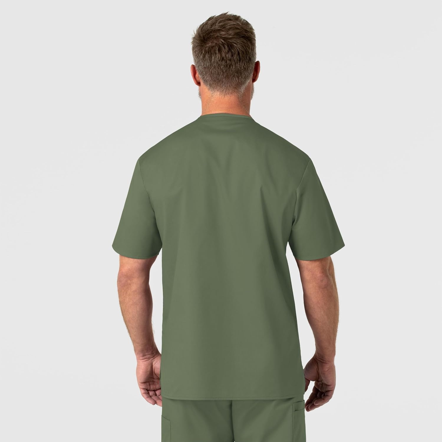 image:imageWonderWink Mens Big Wonderwork Big Mens V Neck Scrub TopOlive