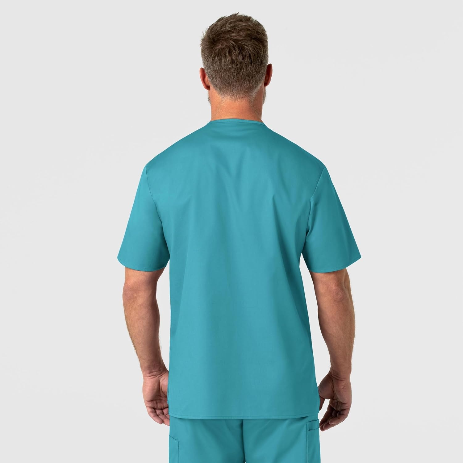 image:imageWonderWink Mens Big Wonderwork Big Mens V Neck Scrub TopTeal Blue