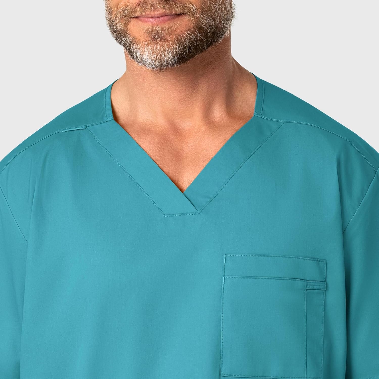 image:imageWonderWink Mens Big Wonderwork Big Mens V Neck Scrub TopTeal Blue
