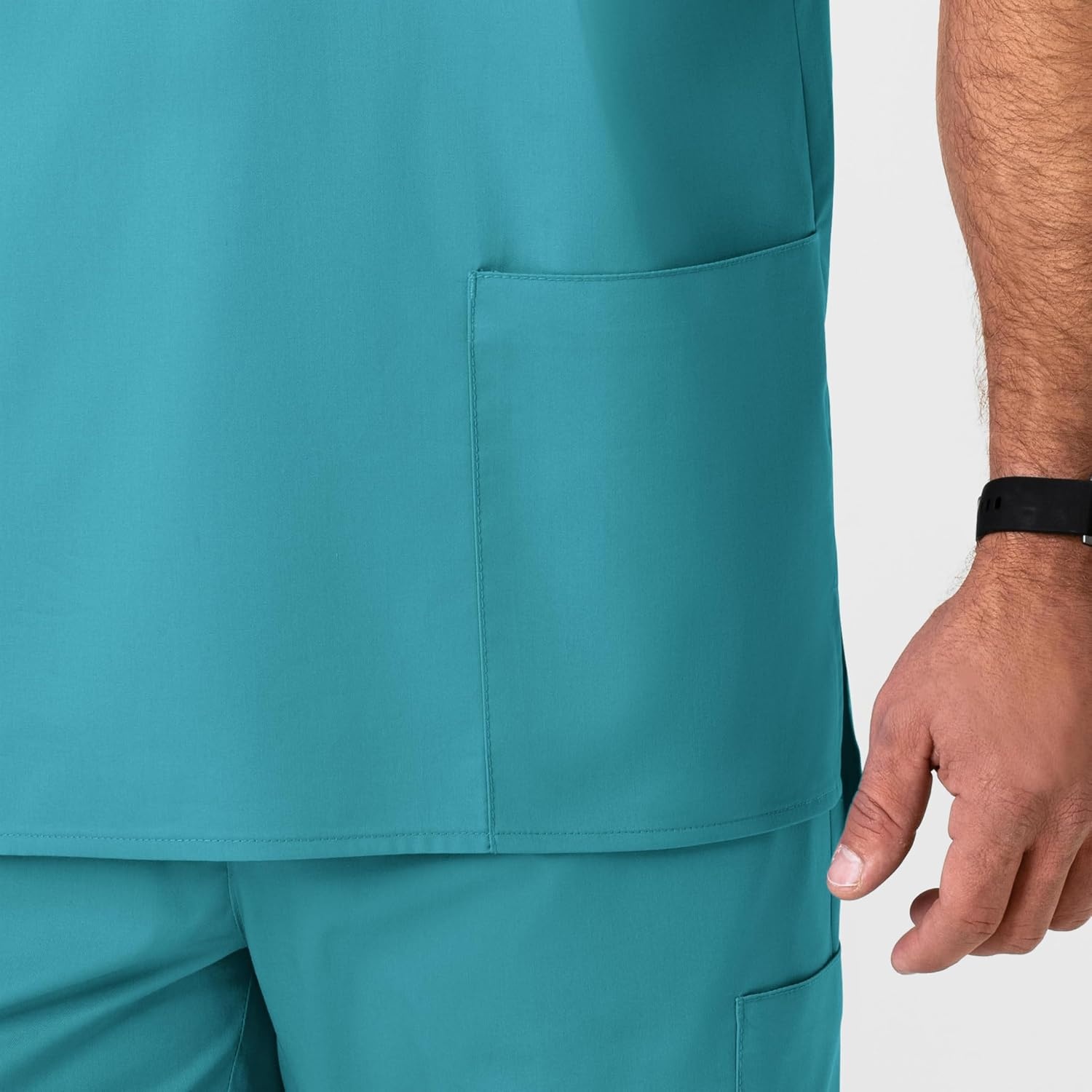 image:imageWonderWink Mens Big Wonderwork Big Mens V Neck Scrub TopTeal Blue