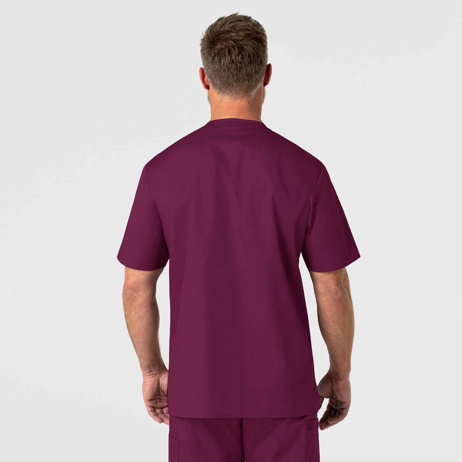 image:imageWonderWink Mens Big Wonderwork Big Mens V Neck Scrub TopWine