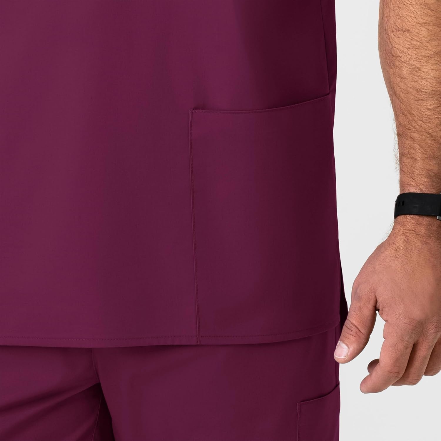 image:imageWonderWink Mens Big Wonderwork Big Mens V Neck Scrub TopWine