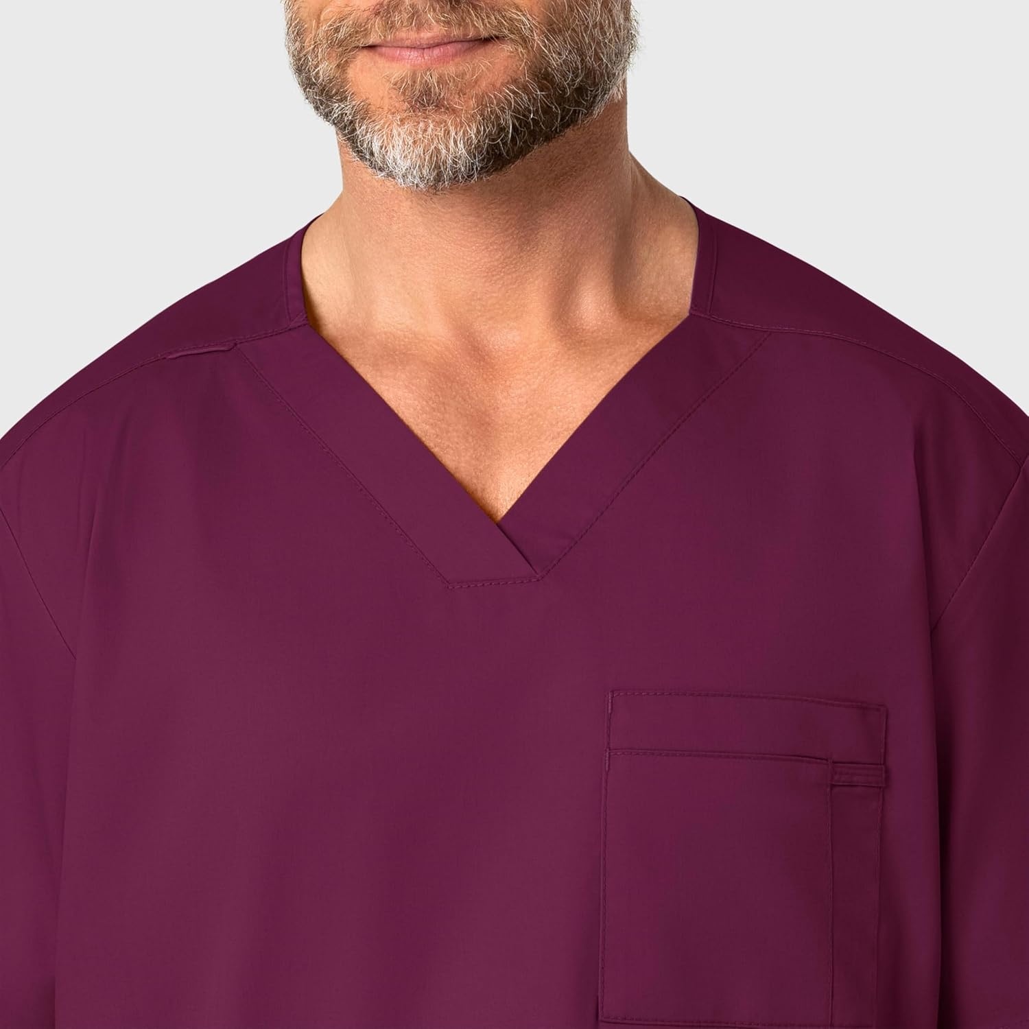 image:imageWonderWink Mens Big Wonderwork Big Mens V Neck Scrub TopWine