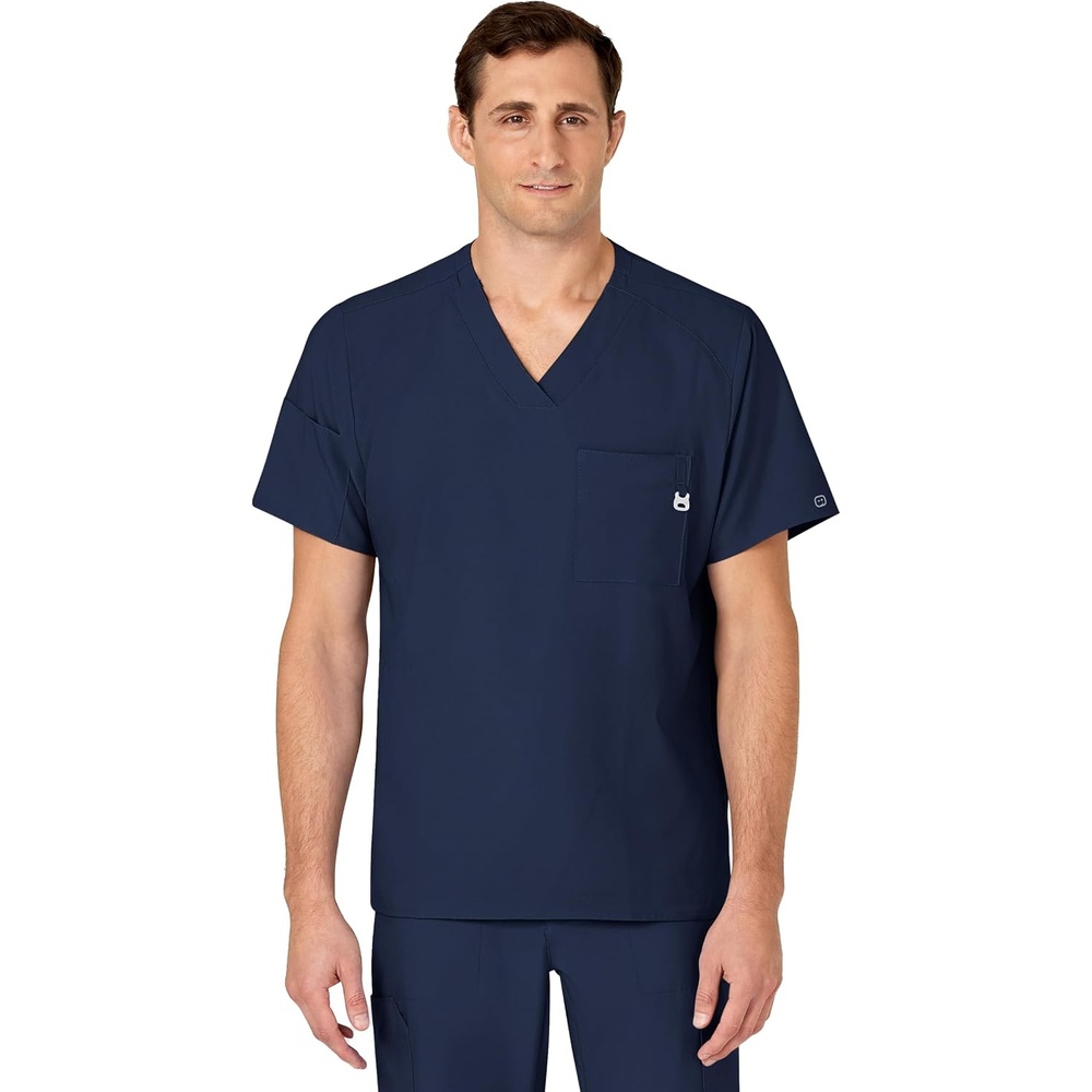 image:imageWINK W123 Mens VNeck Scrub TopNavy
