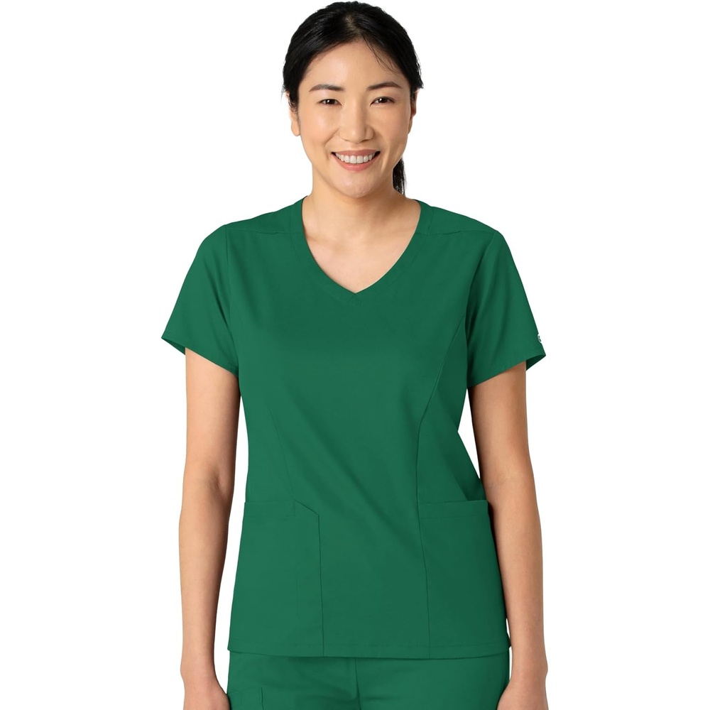 image:imageWink Boundless Womens 2Pocket VNeck Scrub TopHunter