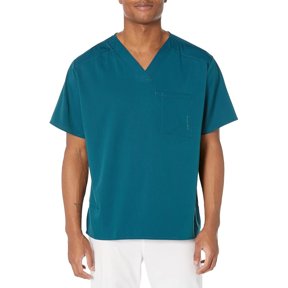 image:imageWink Mens Mens VNeck Scrub TopCaribbean Blue