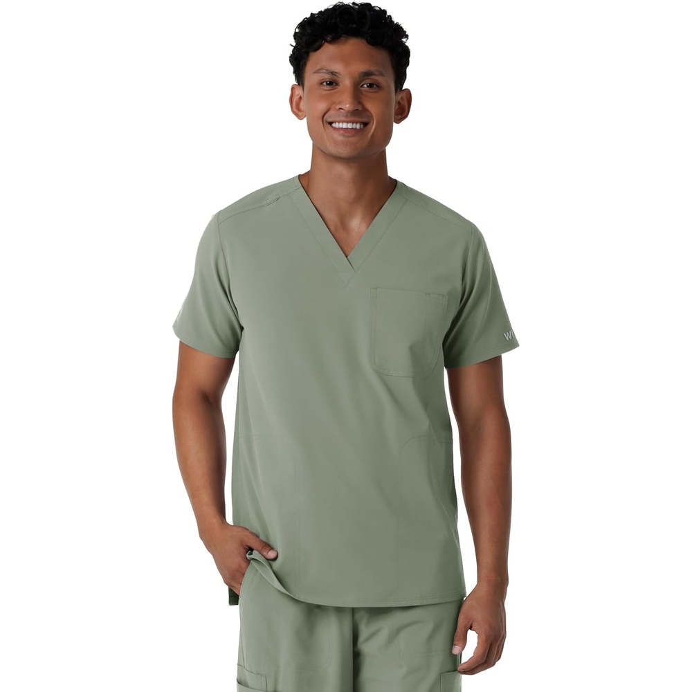 image:imageWink Mens Mens VNeck Scrub TopSage
