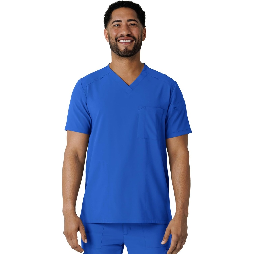 image:imageWink Renew Mens VNeck 5 Pocket Scrub TopRoyal