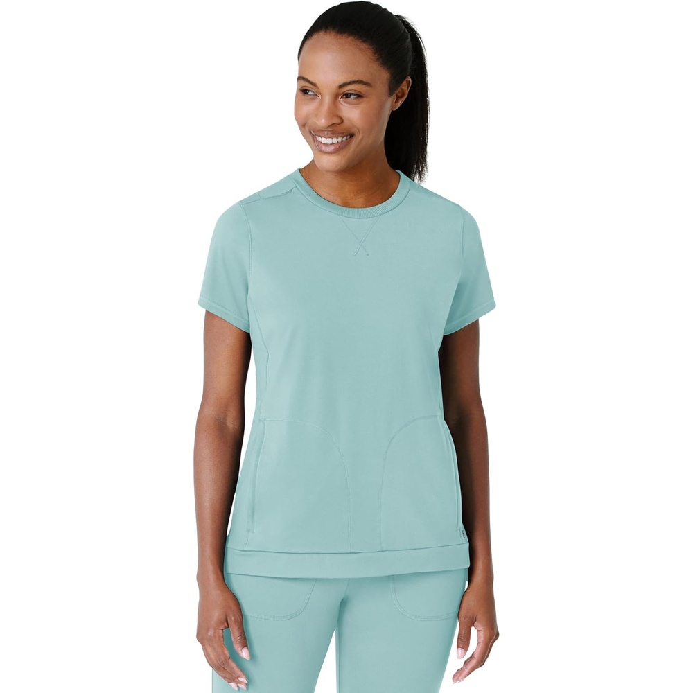 image:imageWink Renew Womens FlexnReach Crew Neck Scrub TopCoastal Blue