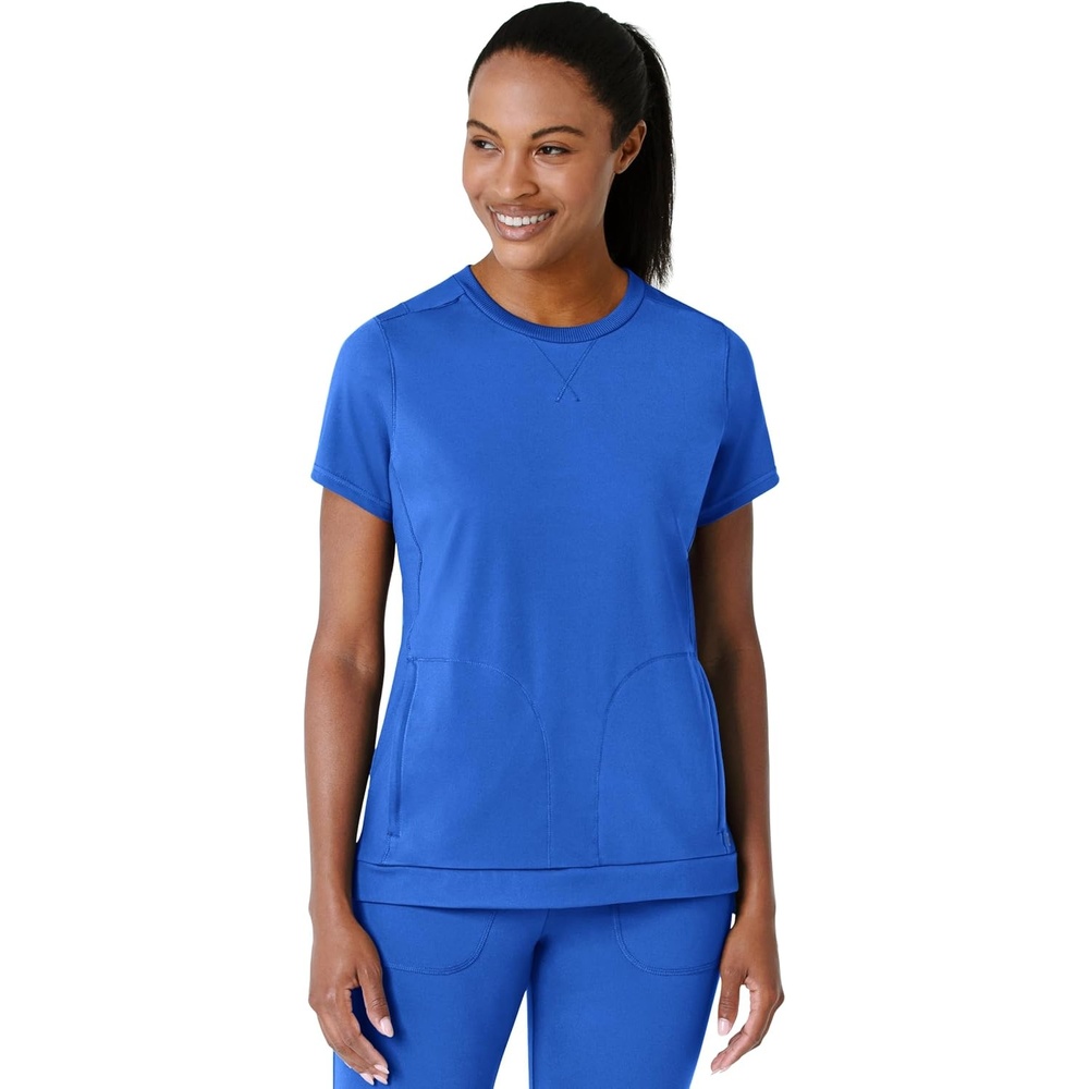 image:imageWink Renew Womens FlexnReach Crew Neck Scrub TopRoyal