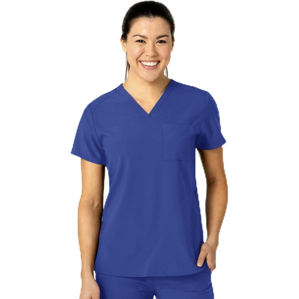 image:imageWink Womens Womens FlexnReach VNeck Scrub TopGalaxy Blue