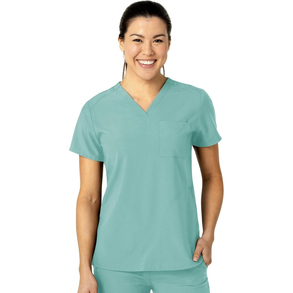 image:imageWink Womens Womens FlexnReach VNeck Scrub TopTurquoise