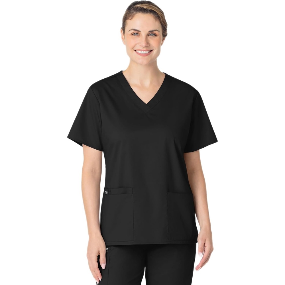 image:imageWonderWORK Womens VNeck Scrub Top