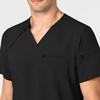 WINK Mens Scrub Top(Black)
