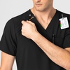 WINK Mens Scrub Top(Black)