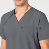 WINK Mens Scrub Top(Pewter)