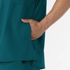 WINK W123 Men’s V-Neck Scrub Top(Caribbean Blue)