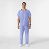 WINK W123 Men’s V-Neck Scrub Top(Ceil Blue)
