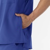 WINK W123 Men’s V-Neck Scrub Top(Galaxy Blue)