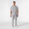 WINK W123 Men’s V-Neck Scrub Top(Grey)