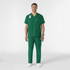 WINK W123 Men’s V-Neck Scrub Top(Hunter)
