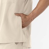 WINK W123 Men’s V-Neck Scrub Top(Khaki)
