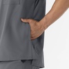 WINK W123 Men’s V-Neck Scrub Top(Pewter)