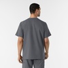 WINK W123 Men’s V-Neck Scrub Top(Pewter)