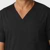 Wink Boundless Men’s Multi Pocket V-Neck Scrub Top(Black)