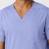 Wink Boundless Men’s Multi Pocket V-Neck Scrub Top(Ceil Blue)