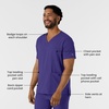 Wink Boundless Men’s Multi Pocket V-Neck Scrub Top(Grape)
