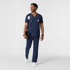 Wink Boundless Men’s Multi Pocket V-Neck Scrub Top(Navy)
