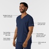 Wink Boundless Men’s Multi Pocket V-Neck Scrub Top(Navy)