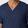 Wink Boundless Men’s Multi Pocket V-Neck Scrub Top(Navy)