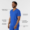 Wink Boundless Men’s Multi Pocket V-Neck Scrub Top(Royal)