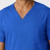 Wink Boundless Men’s Multi Pocket V-Neck Scrub Top(Royal)