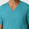 Wink Boundless Men’s Multi Pocket V-Neck Scrub Top(Teal)