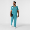 Wink Boundless Men’s Multi Pocket V-Neck Scrub Top(Teal)