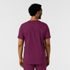Wink Boundless Men’s Multi Pocket V-Neck Scrub Top(Wine)