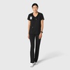 Wink Boundless Women’s 2-Pocket V-Neck Scrub Top(Black)